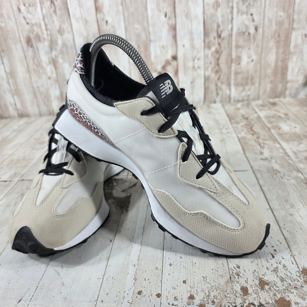 New Balance 327 Sneakers Cream Black Leopard GS327SE Womens 7.5 / Kids 6 - Picture 8 of 8